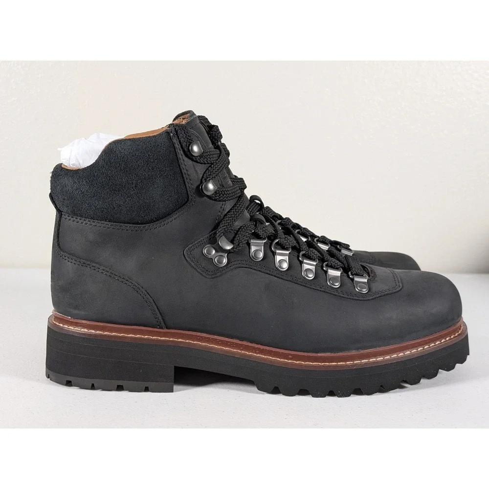 Polo Ralph Lauren Alpine Trail Boots Black Suede Mens 9.5D Hiking Outdoor